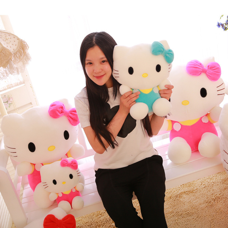 25cm Hello KT cat plush toy dessert cat doll cute cat birthday gift cartoon anime doll pillow