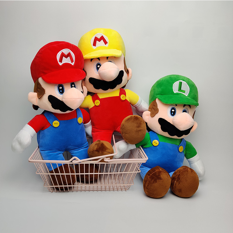 Factory wholesale 4 styles 23cm Super Mario Luigi plush toy game peripheral doll kids christmas gifts