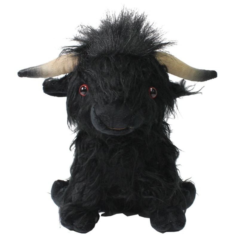 Factory wholesale 4-color 25cm Scotland Highland Cow plush toys simulation yak dolls gifts for children