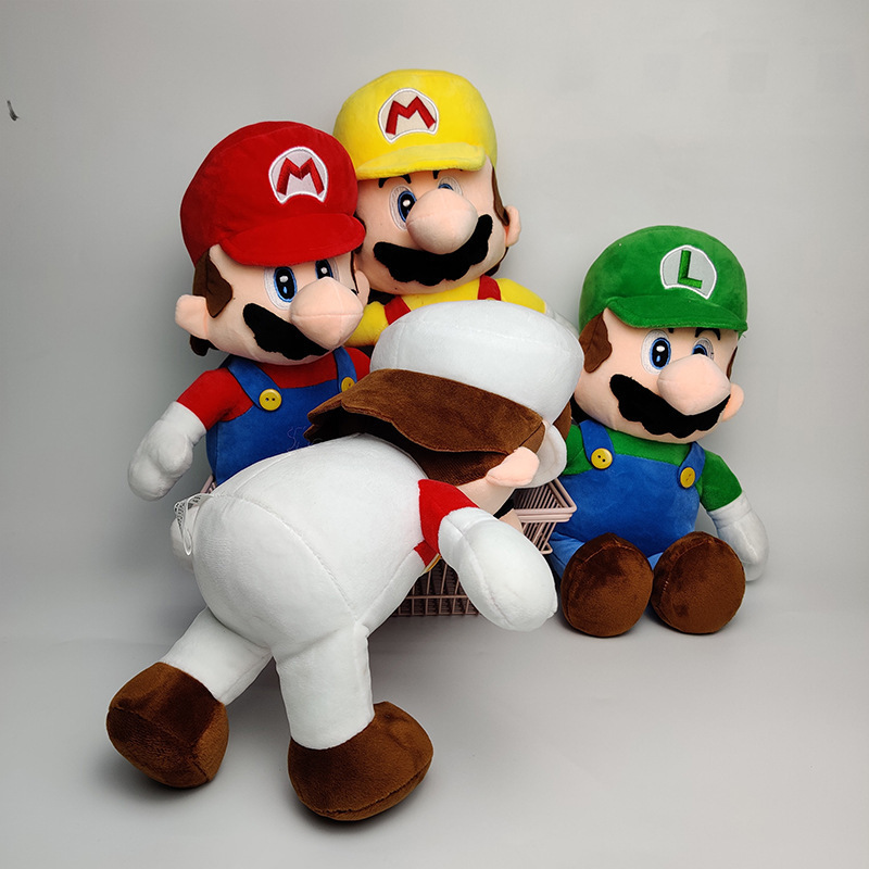 Factory wholesale 4 styles 23cm Super Mario Luigi plush toy game peripheral doll kids christmas gifts