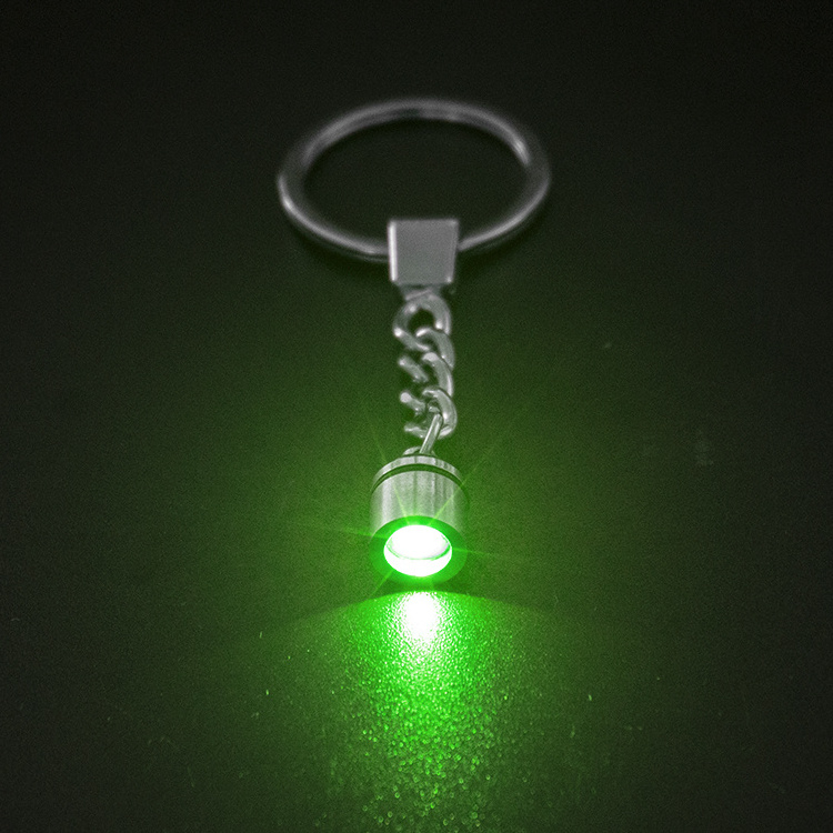 2020 wholesale craft gift crystal rainbow keychain custom crystal led key chain with led flashlight