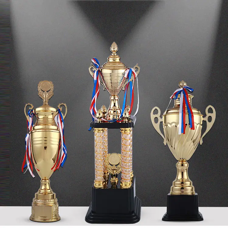 Wholesale Custom Creative Metal Trophy Award for Football and Basketball for Sports Meetings Souvenirs Medal with Engraving