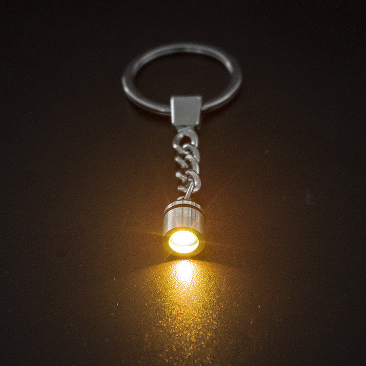 cheap Wholesale Colorful change Lights LED Crystal Keychain custom 3D Laser Logo led flashlight keychain