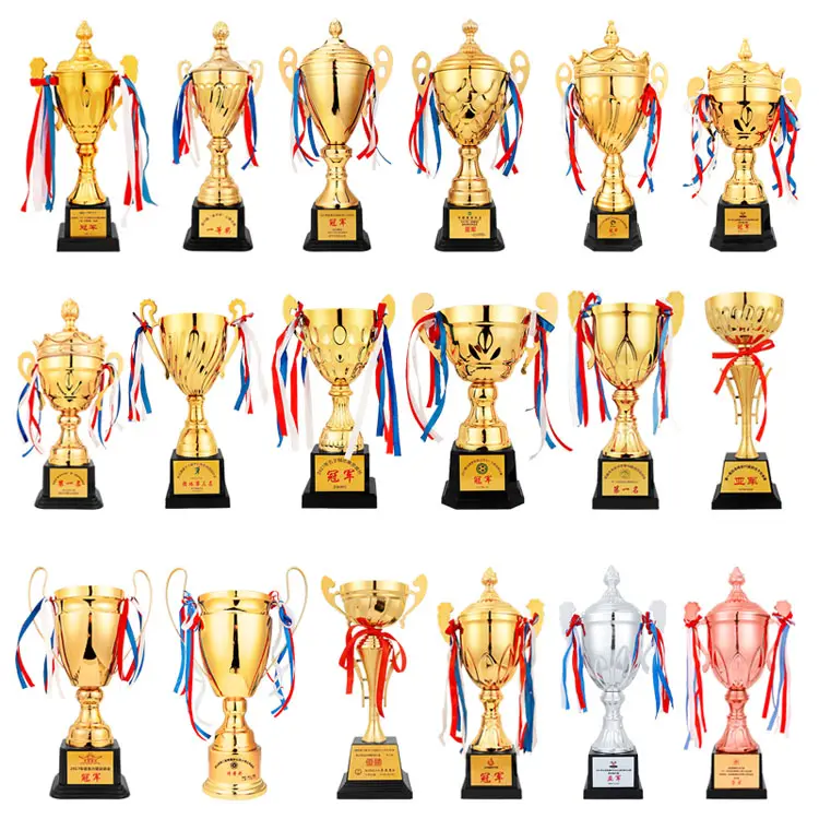 Wholesale Custom Creative Metal Trophy Award for Football and Basketball for Sports Meetings Souvenirs Medal with Engraving