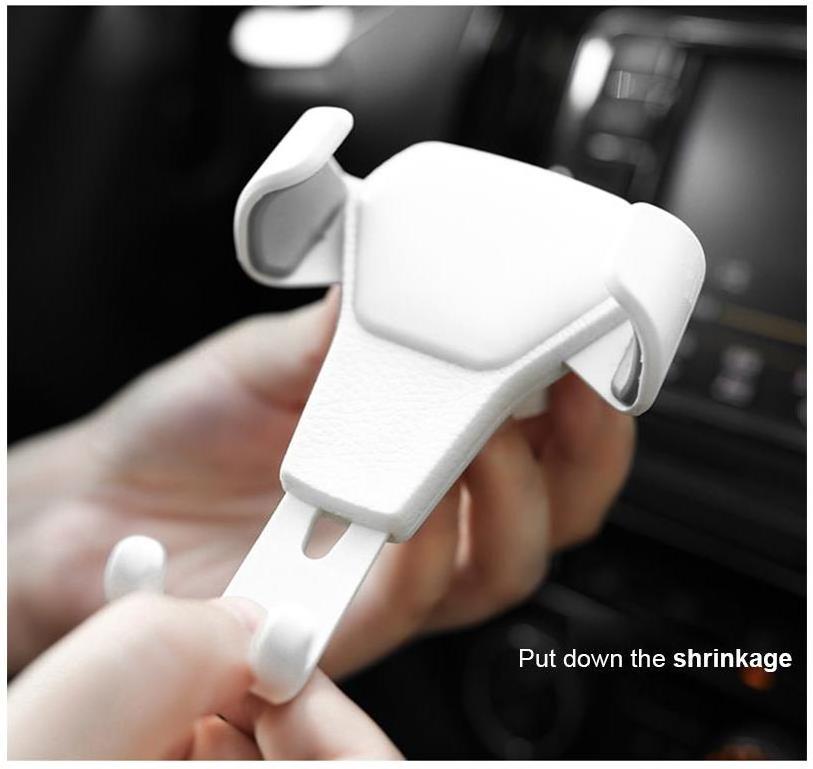 New universal Gravity Car Holder For phone in Car Air Vent Clip Mount No Magnetic Mobile Phone Holder Cell Stand