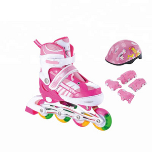 New design city run kick roller inline skate shoes for children