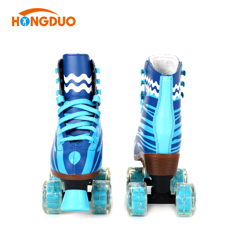 soy luna patines de cuatro 4 ruedas quad roller skate shoe with LED light music