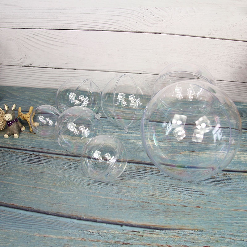 Christmas transparent plastic glass ball pendant