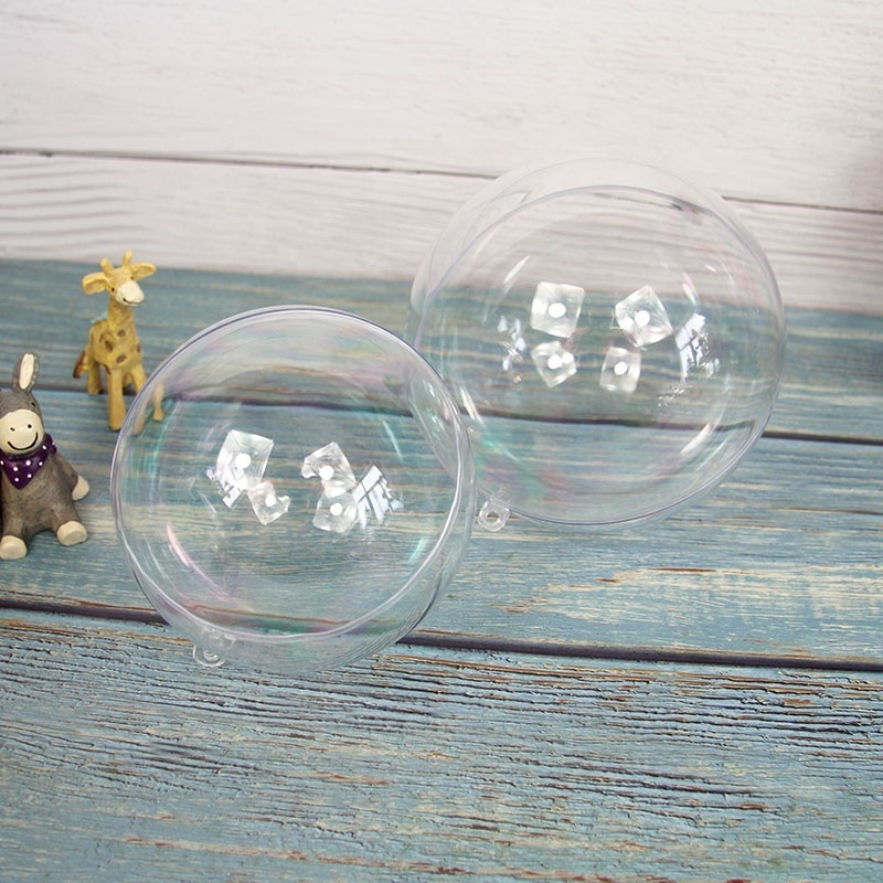 Christmas transparent plastic glass ball pendant