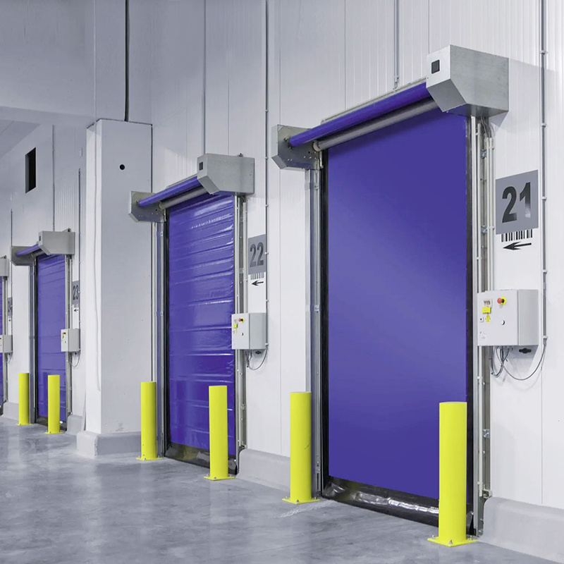 Cold Storage High Speed Door Good Sealing Insulated Doors For Cold Rooms Freezer Fast Rolling Door Supplier