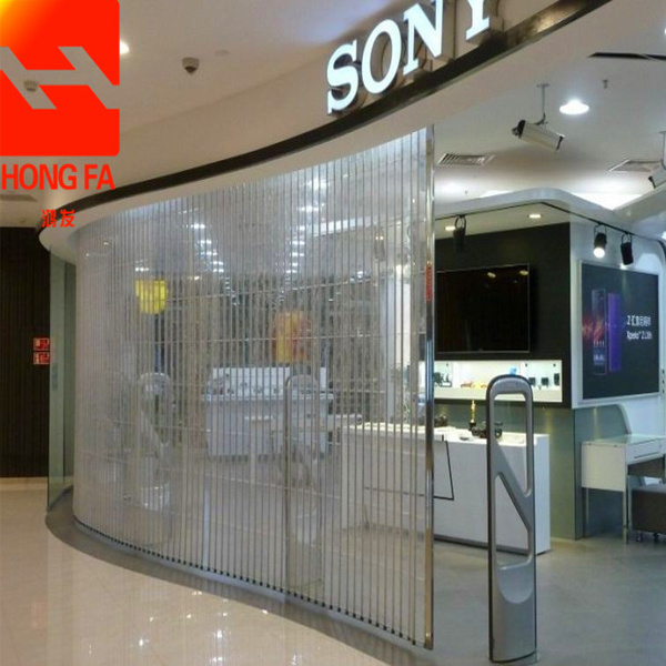 Crystal Transparent Electric Roller Shutter Door for Commercial Shop