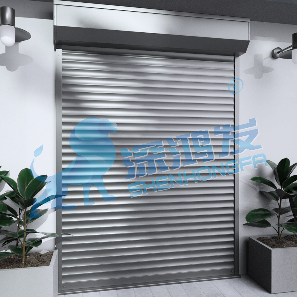 Factory Price Industrial Warehouse Roll-Up Doors Electric Control Aluminum Alloy Slat Roller Shutter Door For Sale