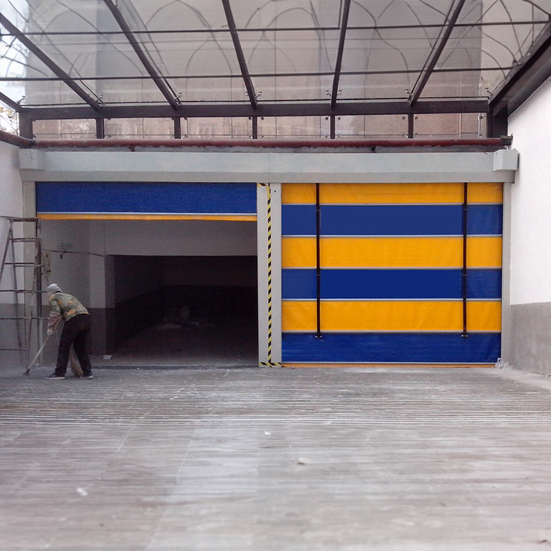 high speed stacking door rapid logistics industrial pvc fast shutter doors