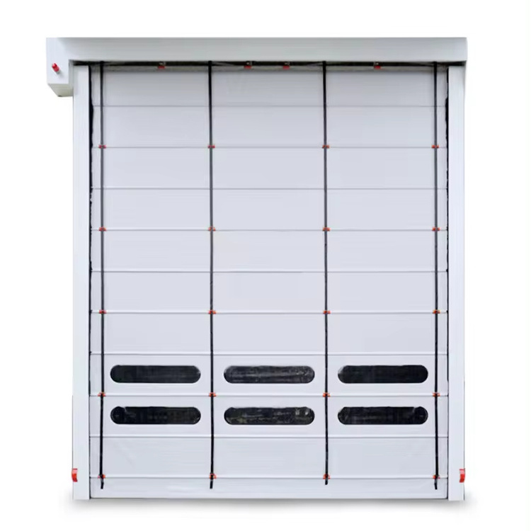 high speed stacking door rapid logistics industrial pvc fast shutter doors