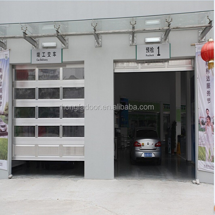 sectional transparent polycarbonate garage door plexiglass glass garage door