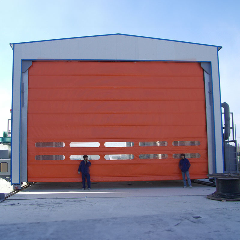 high speed stacking door rapid logistics industrial pvc fast shutter doors