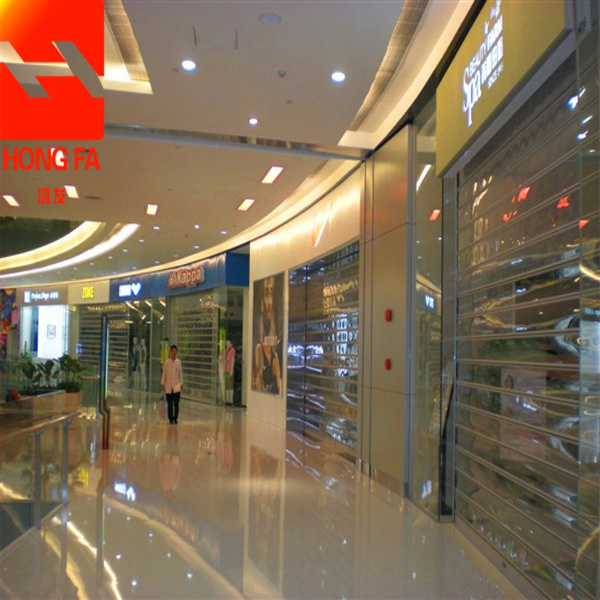 Crystal Transparent Electric Roller Shutter Door for Commercial Shop