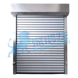 Factory Price Industrial Warehouse Roll-Up Doors Electric Control Aluminum Alloy Slat Roller Shutter Door For Sale