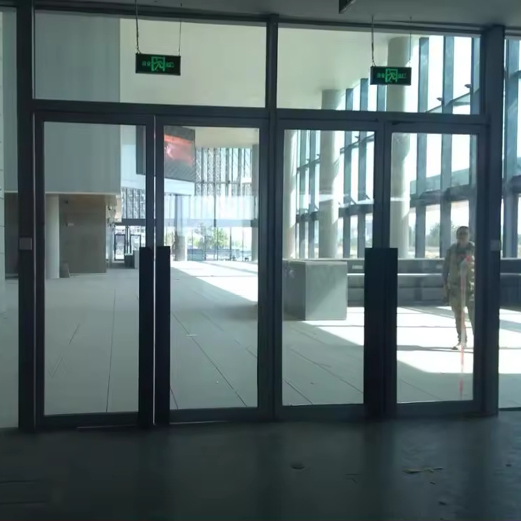 Automatic Glass Doors Big Balcony Heavy Duty Villa Double Glazed Modern Casement Front Entrance Bathroom Swing Doors