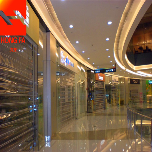 Crystal Transparent Electric Roller Shutter Door for Commercial Shop