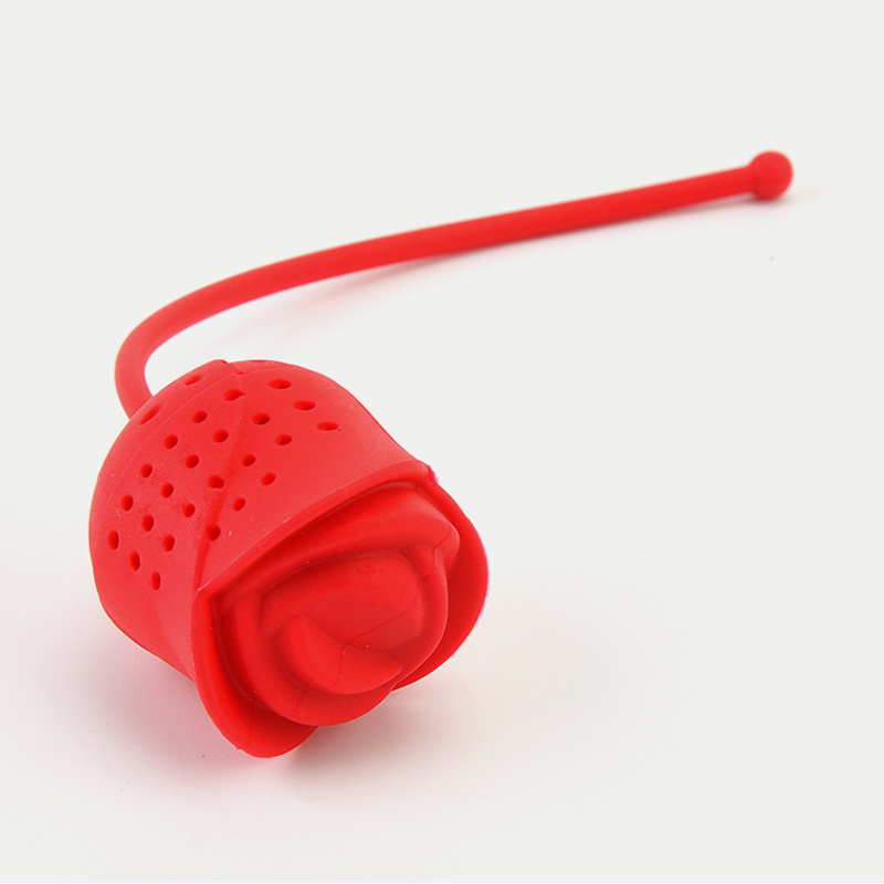 rose Tea Infuser - BPA-free Silicone & 100% Food Grade Tea Steeper for Loose Tea- Heat Resistant & Dishwasher Kitchen Gadget