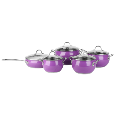 Jiangmen Stainless Steel Non stick Enamel Coated Cookware Sets