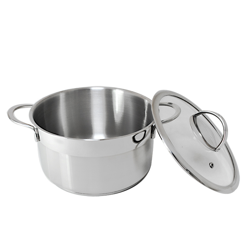 Oven Dishwasher Safe Stainless Steel Non-stick Frying Pan and Pot Set