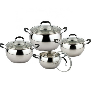 Factory supply cuisine accessories stainless steel pots and pans casserole sets