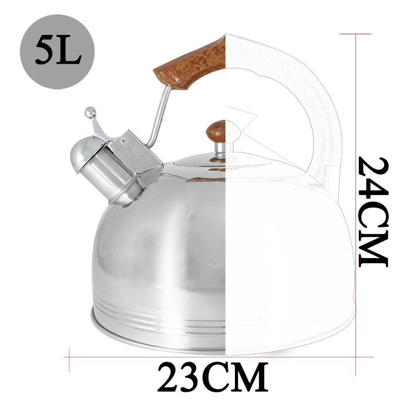 Superior Quality 18/10 Anti-rust Stainless Steel Kettle with Whistle for Stove Top Water kettle