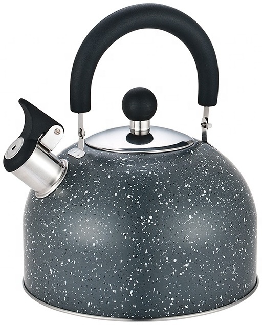 Movable Handle Stovetop Tea pot 3L Stainless Steel Whistling Tea Kettle with blue body