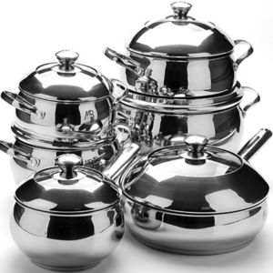 Unique Cookware Set Stainless Steel Casserole 5 ply 8-qt Stock Pot Cooking Ware Sets