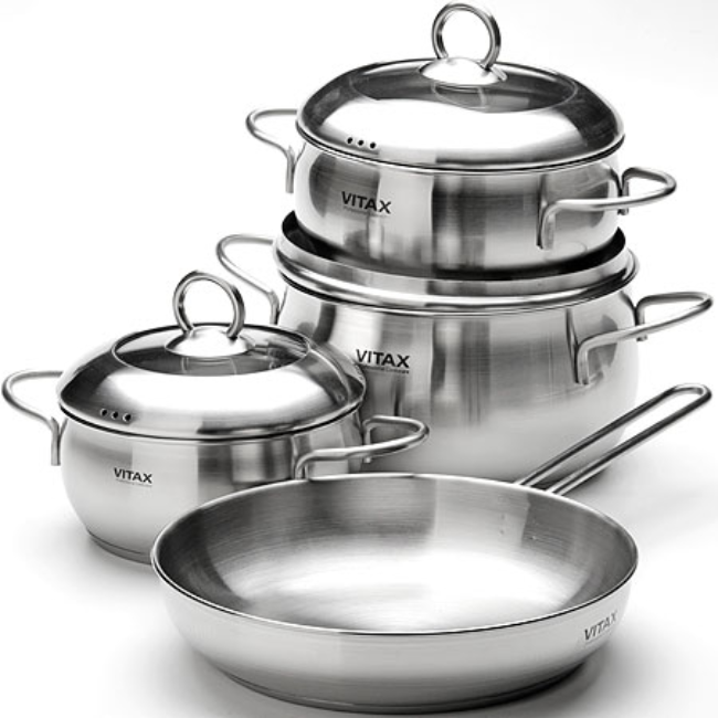 Unique Cookware Set Stainless Steel Casserole 5 ply 8-qt Stock Pot Cooking Ware Sets