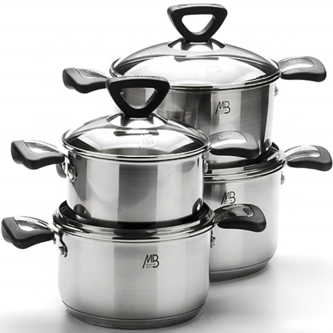 Pot Cooking Pot Set Cookware Sets Cookingware Ollas Stainless Steel Saucepan Casseroles Pot and Pan Set