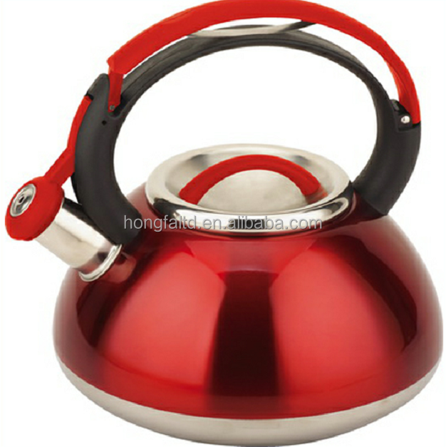 Top Quality Tea Pot Whistle Boiling Water Kettle with Navy Blue Color Body Stainless Steel Capsule 0.5MM for Body