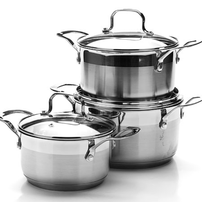 3 Ply Cookware Set Floral Nonstick Cookware Sets Price Stainless Steel Handles Woden Handle Cookware Sets