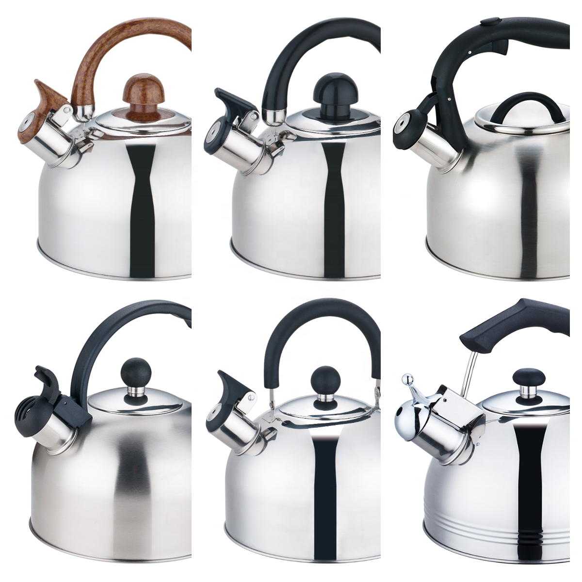 Tea Kettle Stovetop Whistling Tea Pot 2.7 Quart Stainless Steel Tea Maker Single Handle Teapot