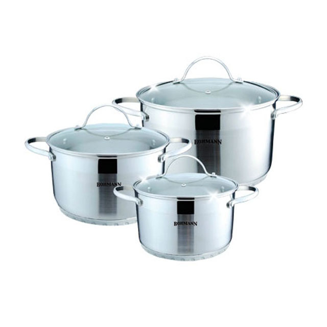 Stainless Steel Stock Pot Non Stick Cookware Collapsible 92 pcs Steel Cookware Set Pots and Pans Kitchen Wear Cookware Set Cooki