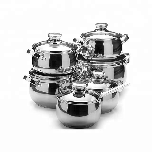 Heavy big pots non stick coating cookware sets cookware steel items cookware set cooking pot restaurant