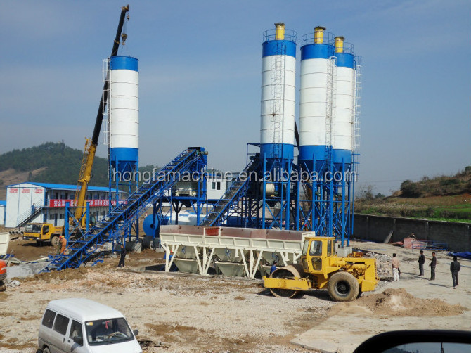 Hls120 New Price 25 To 180M3 Stationary Ready Mix Cement Concrete Batching Machine Plant/concrete mixing plant