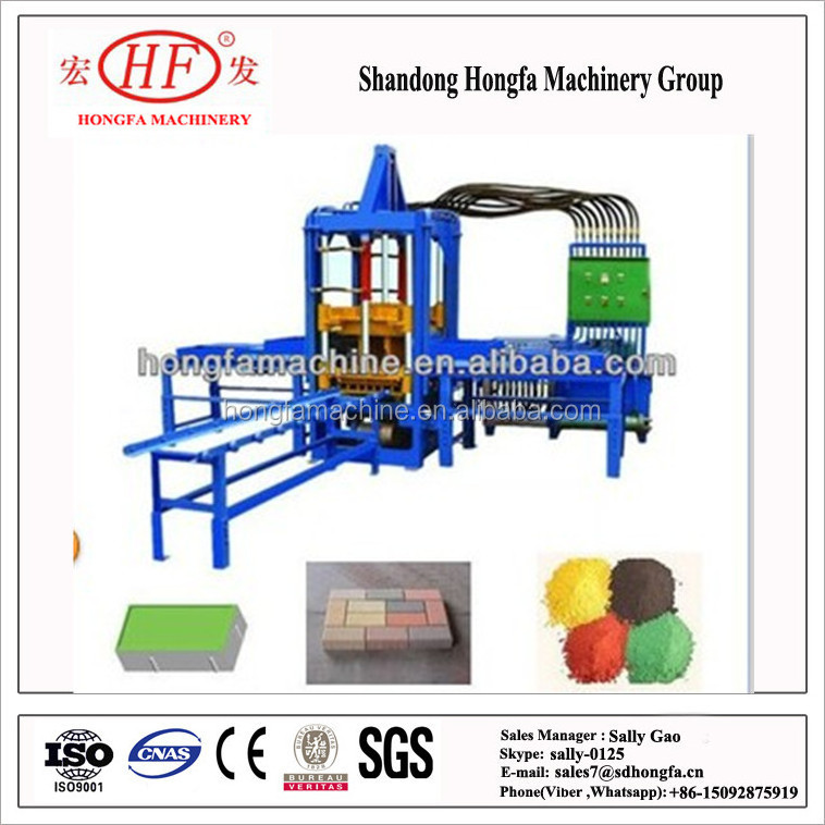 QT3-15 color paver block machine /brick machine /block making machine