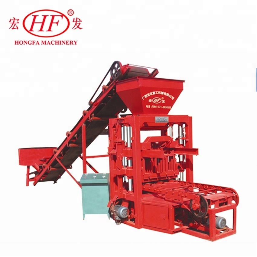 brick machine price QTJ4-26 ecological widely used small concrete interlocking block making machine price maquina bloquera