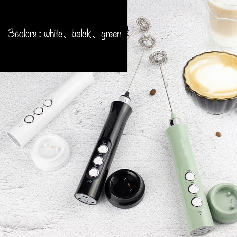 Electric Portable Coffee Milk Frother usb rechargeable coffee grinder multifunctional Handheld wireless milk frother