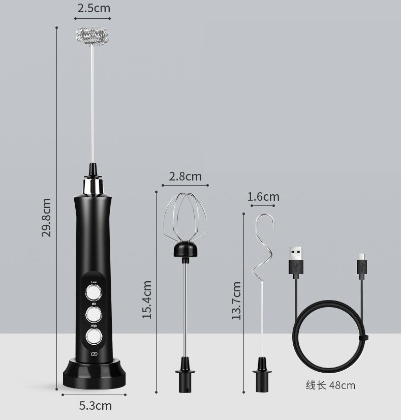 Electric Portable Coffee Milk Frother usb rechargeable coffee grinder multifunctional Handheld wireless milk frother