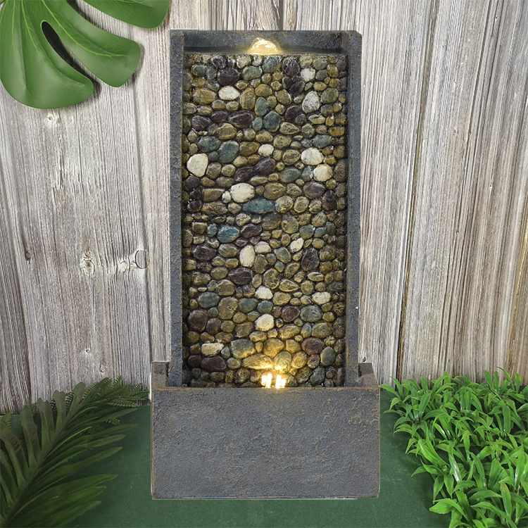 Polyresin JN200 Fontaine Water Fountains Indoor Outdoor Feng Shui Tabletop Water Fountain In Home