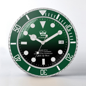 Clock Living Room Bedroom Atmospheric Fashion Decorative Calendar Green Luminous Mute Quartz Clock