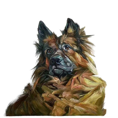 100% Genuine Real Hand Painted Customize Your Pet Canvas Oil Painting For Home Wall Art Handmade Oil Painting With Frame