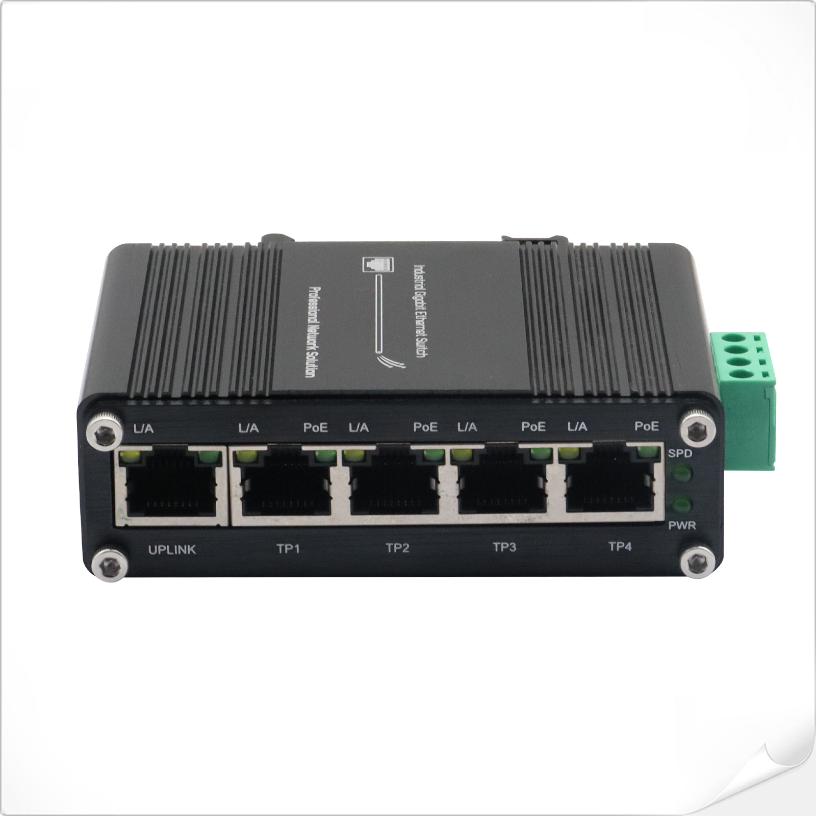 Plug-and-Play 5 Port 10/100/1000T Mini Industrial Passive Gigabit Switch with POE Network Switch