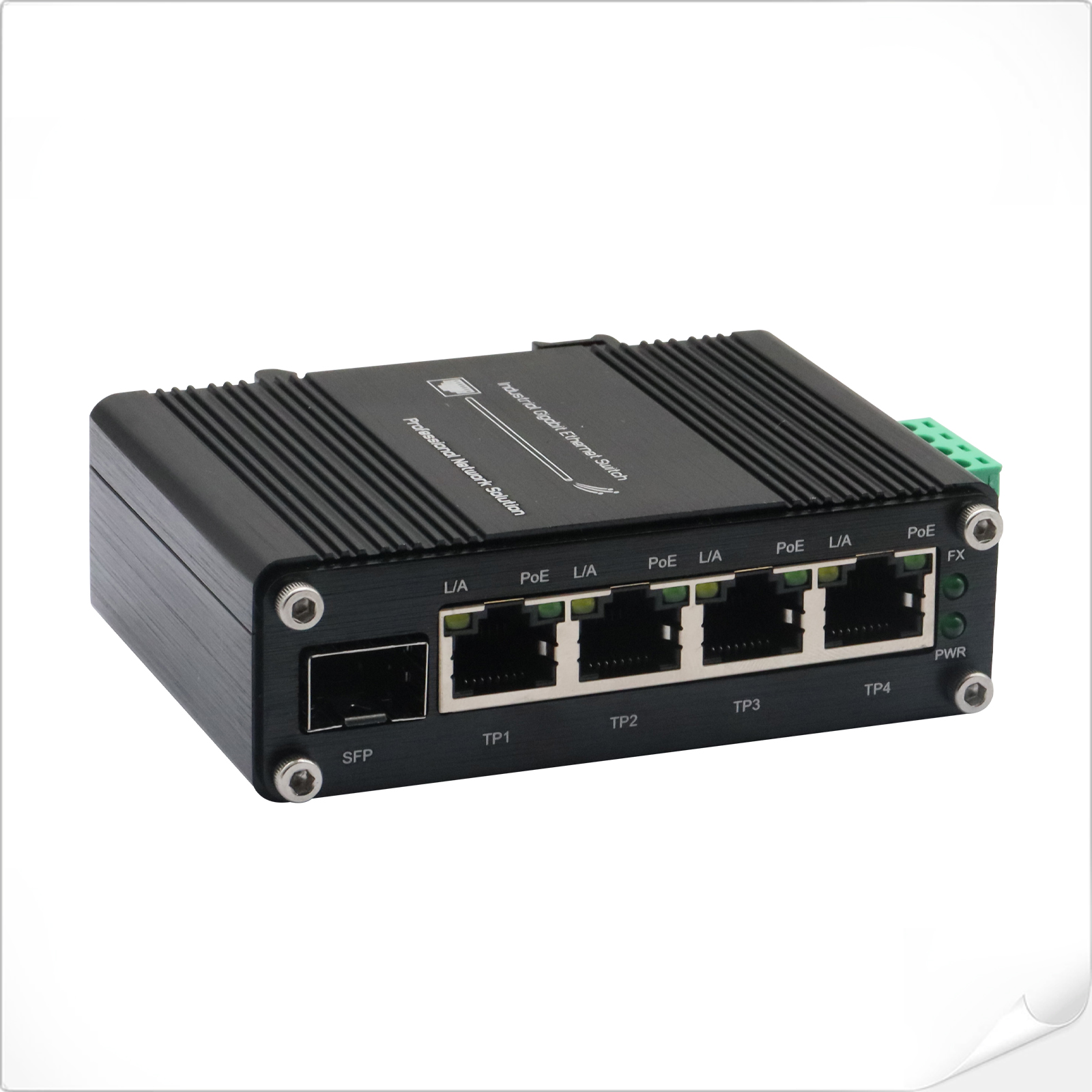 4-Port POE+1-Port 1000X SFP mit Mini Unmanaged PoE Gigabit Network Switch for Outdoor WiFi router