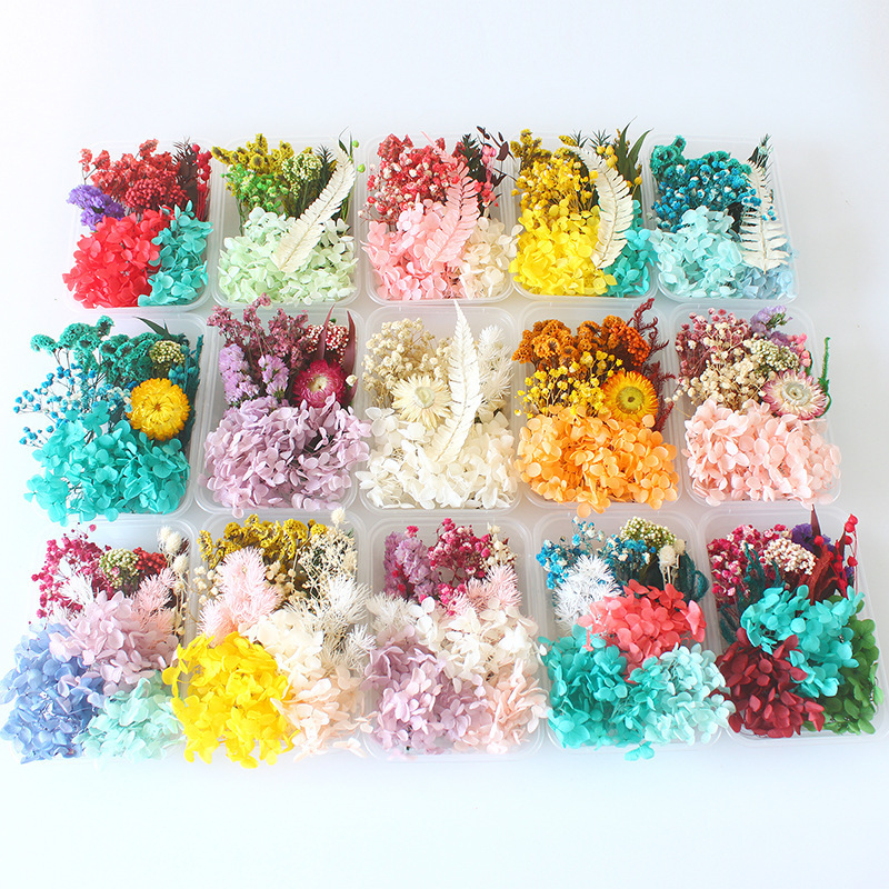 Support For Custom Raw Material Dried Flowers Hand-made Photo Frame Candle Diy Boxed Dry Flower Materials