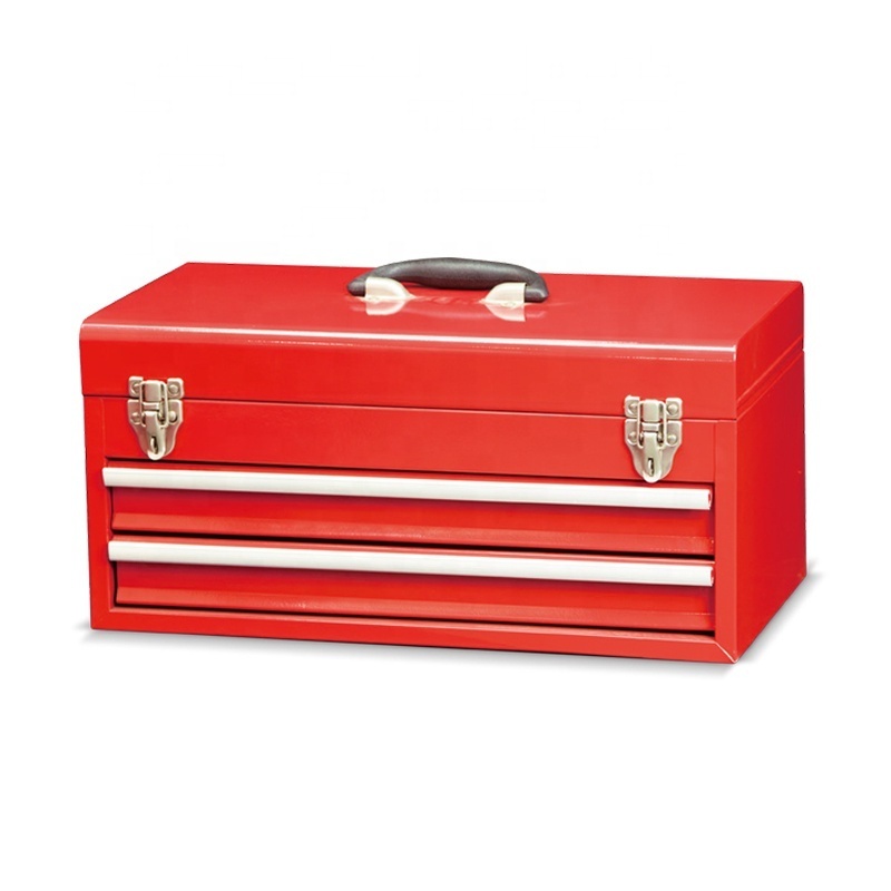 Hongfei selling popular red car drawer cheap metal tool boxes with 2 drawer